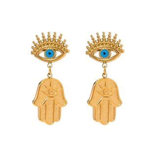 evil eye earrings N407